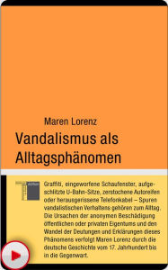 Vandalismus als AlltagsphÃ¤nomen Maren Lorenz Author