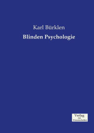Blinden Psychologie Karl Bürklen Author