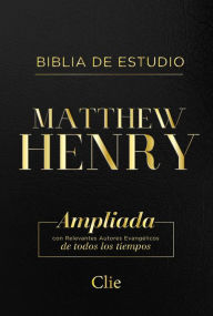 RVR Biblia de Estudio Matthew Henry, Leathersoft, Negro, con Ãndice Matthew Henry Author