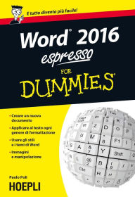 Word 2016 espresso For Dummies Paolo Poli Author