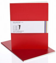 Moleskine Volant Extra Large Ruled Notebook, Scarlet/Bordeaux Red Set of 2