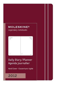 2012 Daily Planner - Extra Small - Dark Red Cover - Moleskine
