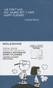 Moleskine 2015 Peanuts Limited Edition Weekly Notebook, 18 Motnh, Large, Antwerp Blue, Hard Cover (5 X 8.25) - Moleskine