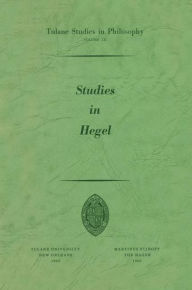 Studies in Hegel: Reprint 1960 Alan B. Brinkley Author