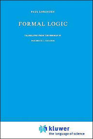 Formal Logic P. Lorenzen Author