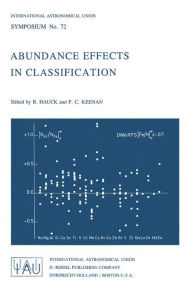 Abundance Effects in Classification: Dedicated to W.W. Morgan B. Hauck Editor