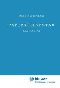 Papers on Syntax Z. Harris Author