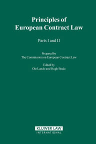 The Principles of European Contract Law, Parts I & II The Commission On European Contract Law Author