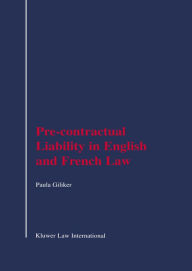 Pre-Contractual Liability in English and French Law Paula Giliker Author