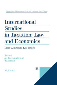 International Studies in Taxation: Law and Economics Gustaf Lindencrona Author
