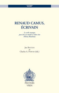 Renaud Camus, ecrivain J Baetens Editor