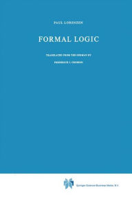 Formal Logic P. Lorenzen Author