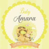 Baby Amara A Simple Book of Firsts: A Baby Book and the Perfect Keepsake Gift for All Your Precious First Year Memories and Milestones Bendle Publishi